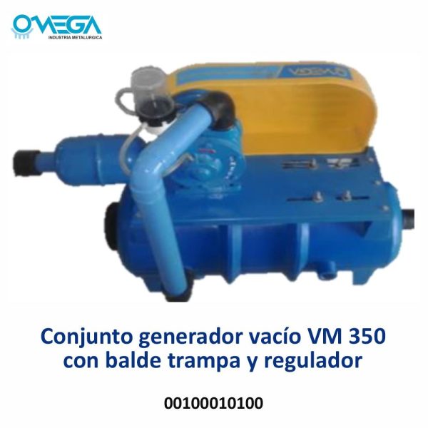 Conjunto generador vacío VM 350 con balde trampa y regulador 0010010100