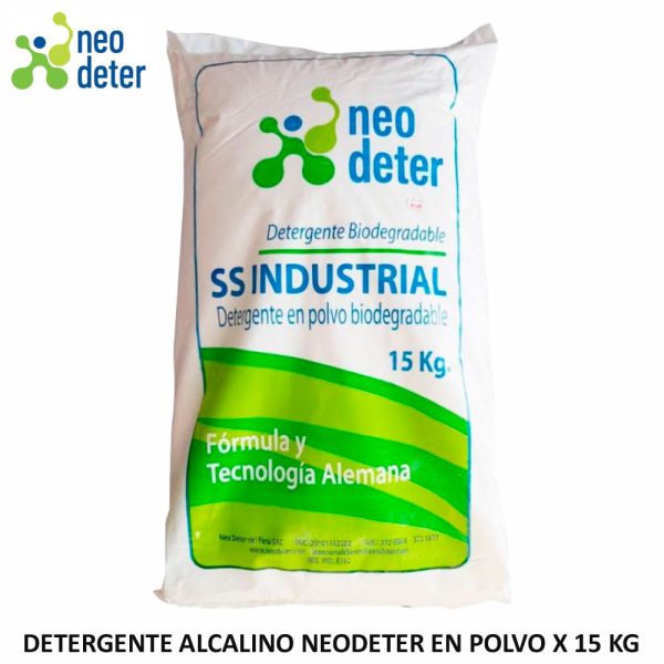 Detergente alcalino neodeter en polvo 15Kilos