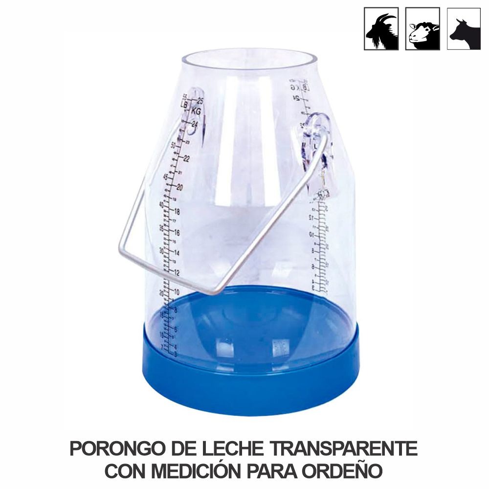 Porongo de leche transparente